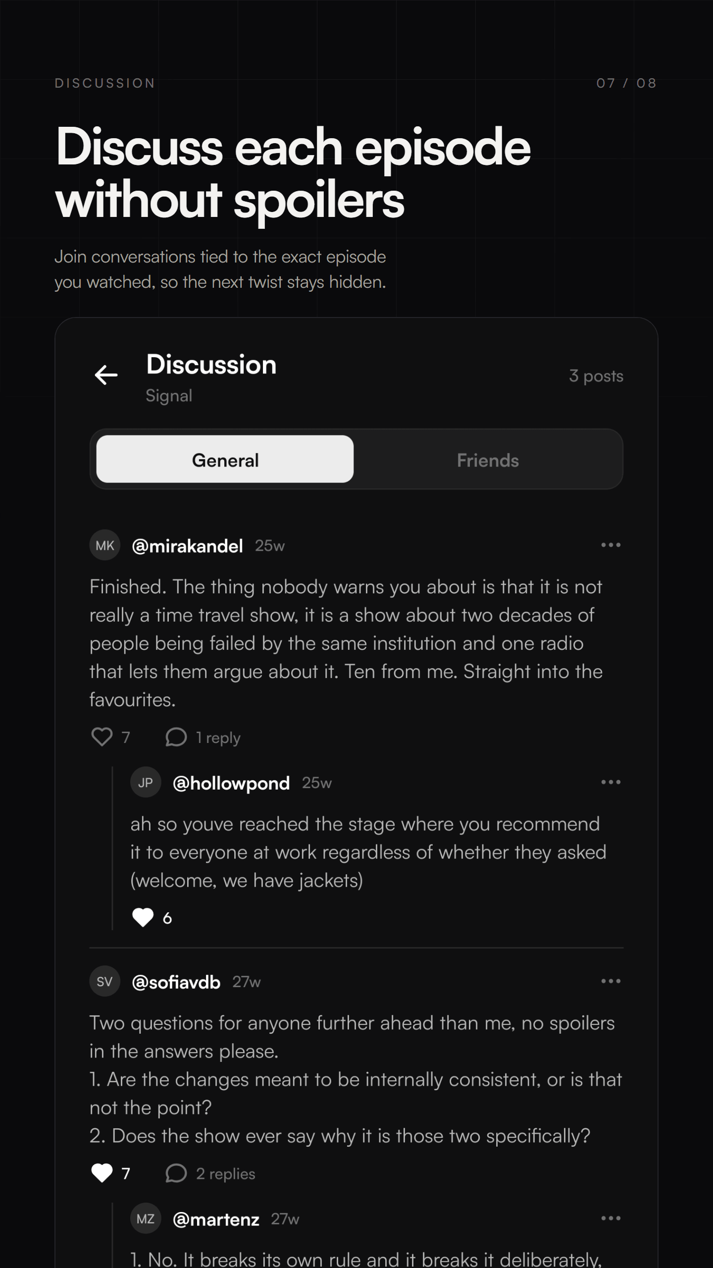 emberslate episode discussion screen.
